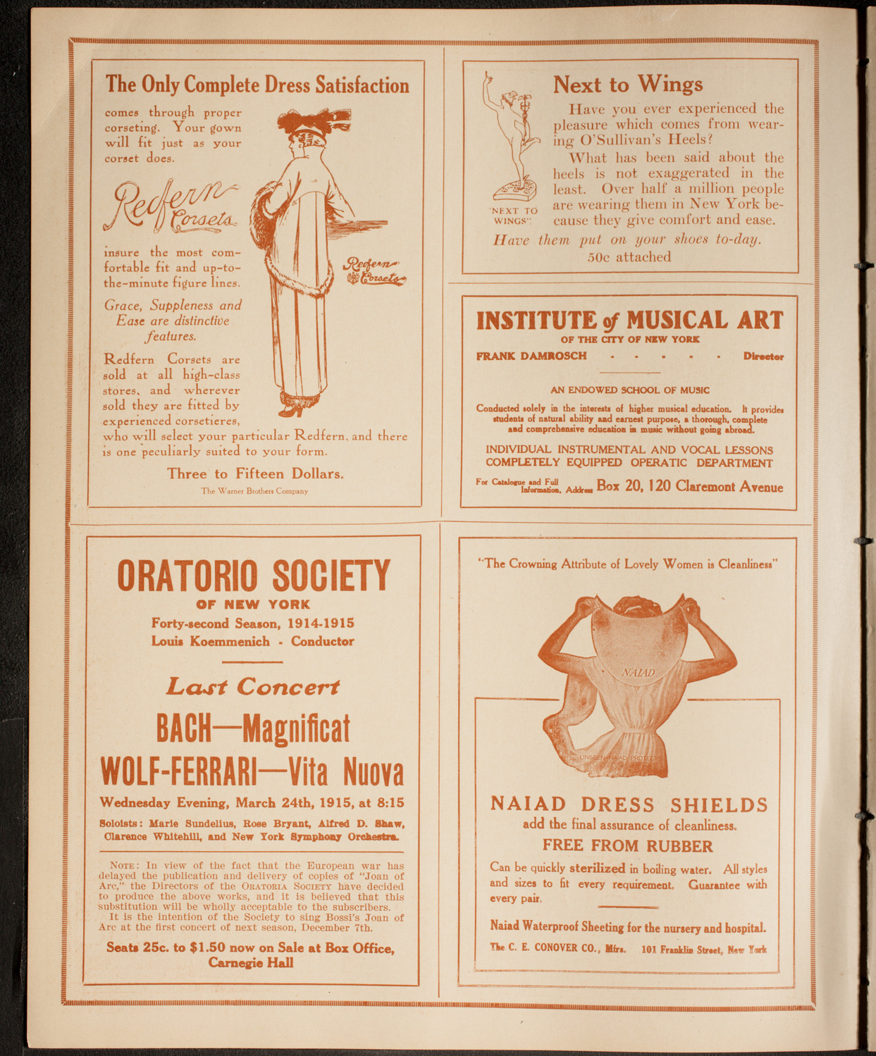 The Civic Forum, February 24, 1915, program page 2