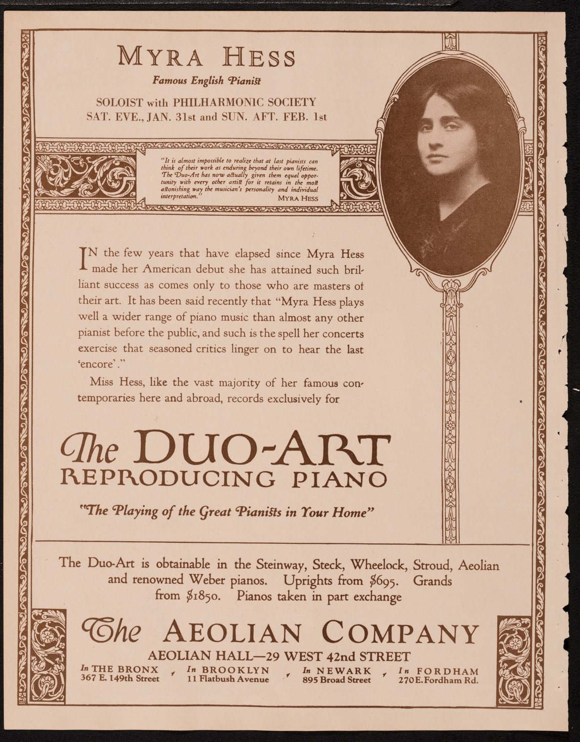 New York Philharmonic, January 31, 1925, program page 2