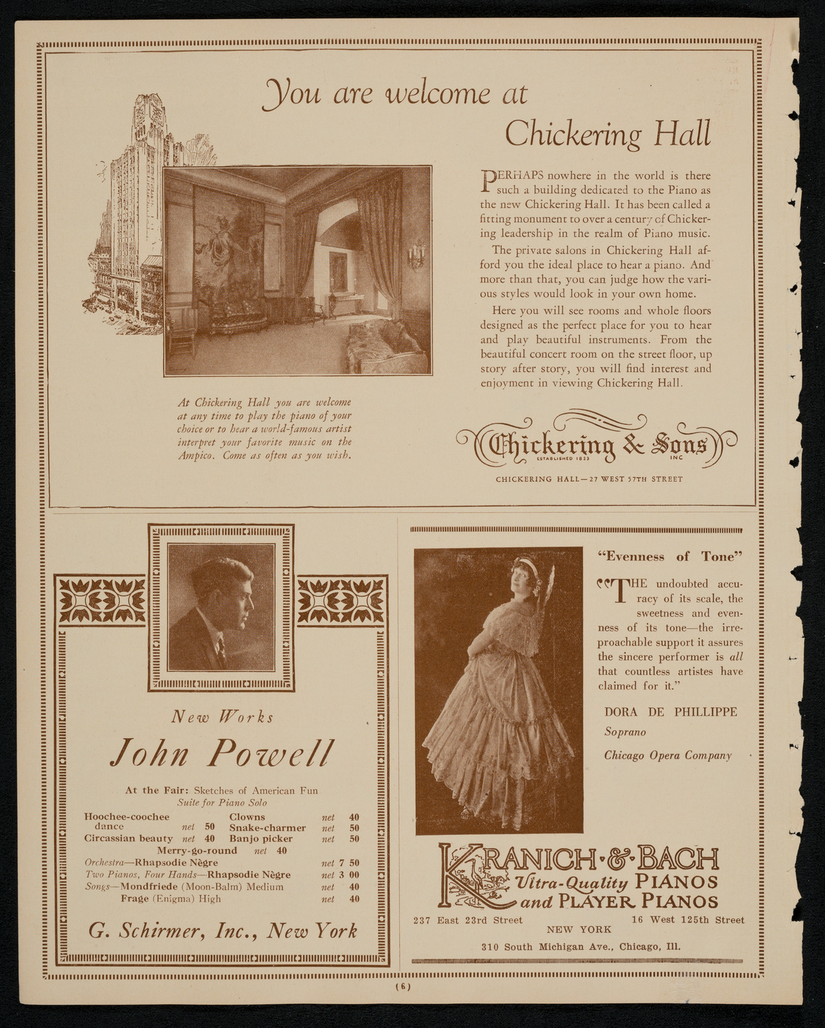 New York Symphony Orchestra, November 5, 1925, program page 6