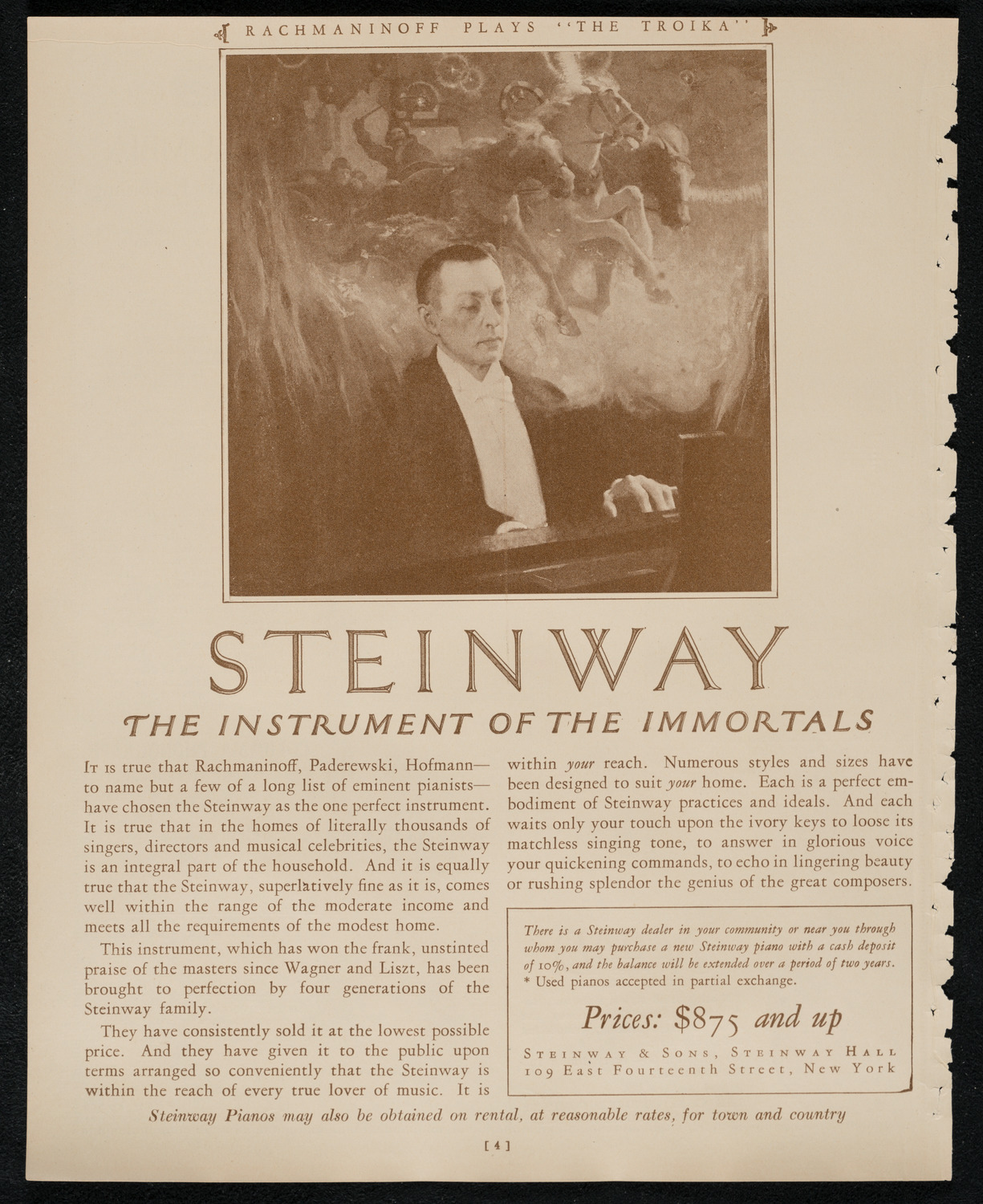 Florence Stern, Violin, October 18, 1924, program page 4