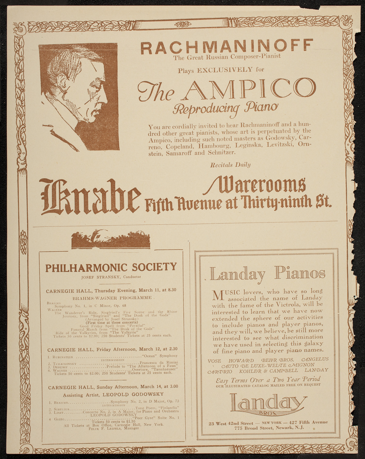 Anna Case, Soprano, March 10, 1920, program page 12