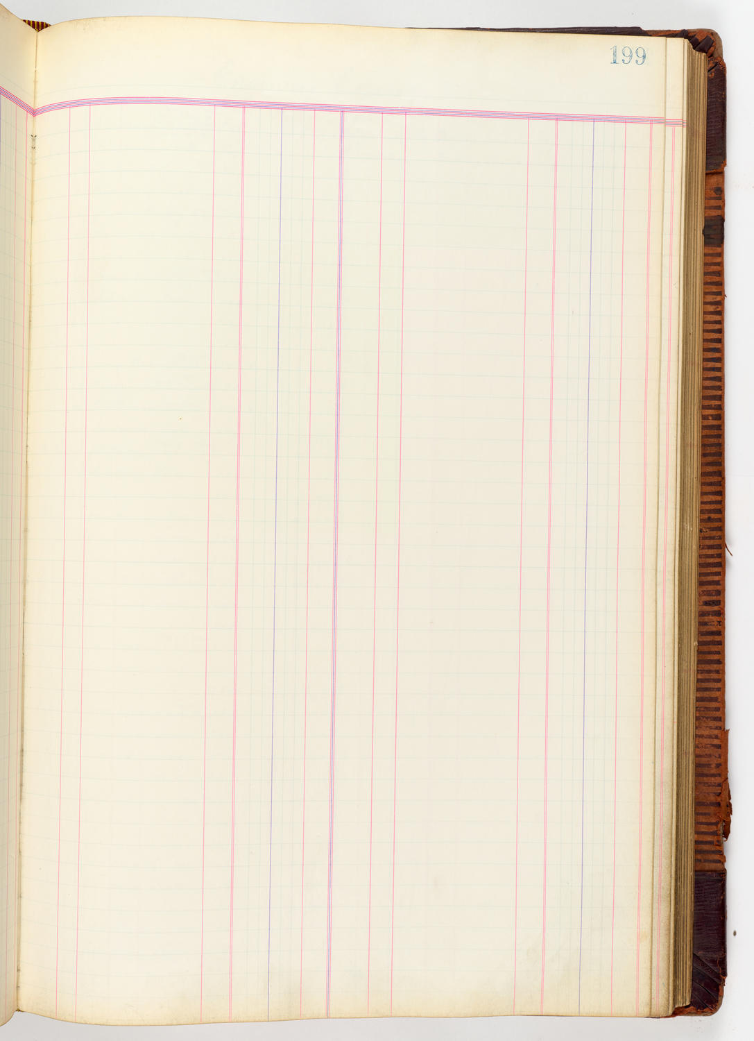 Music Hall Accounting Ledger, volume 3, page 199