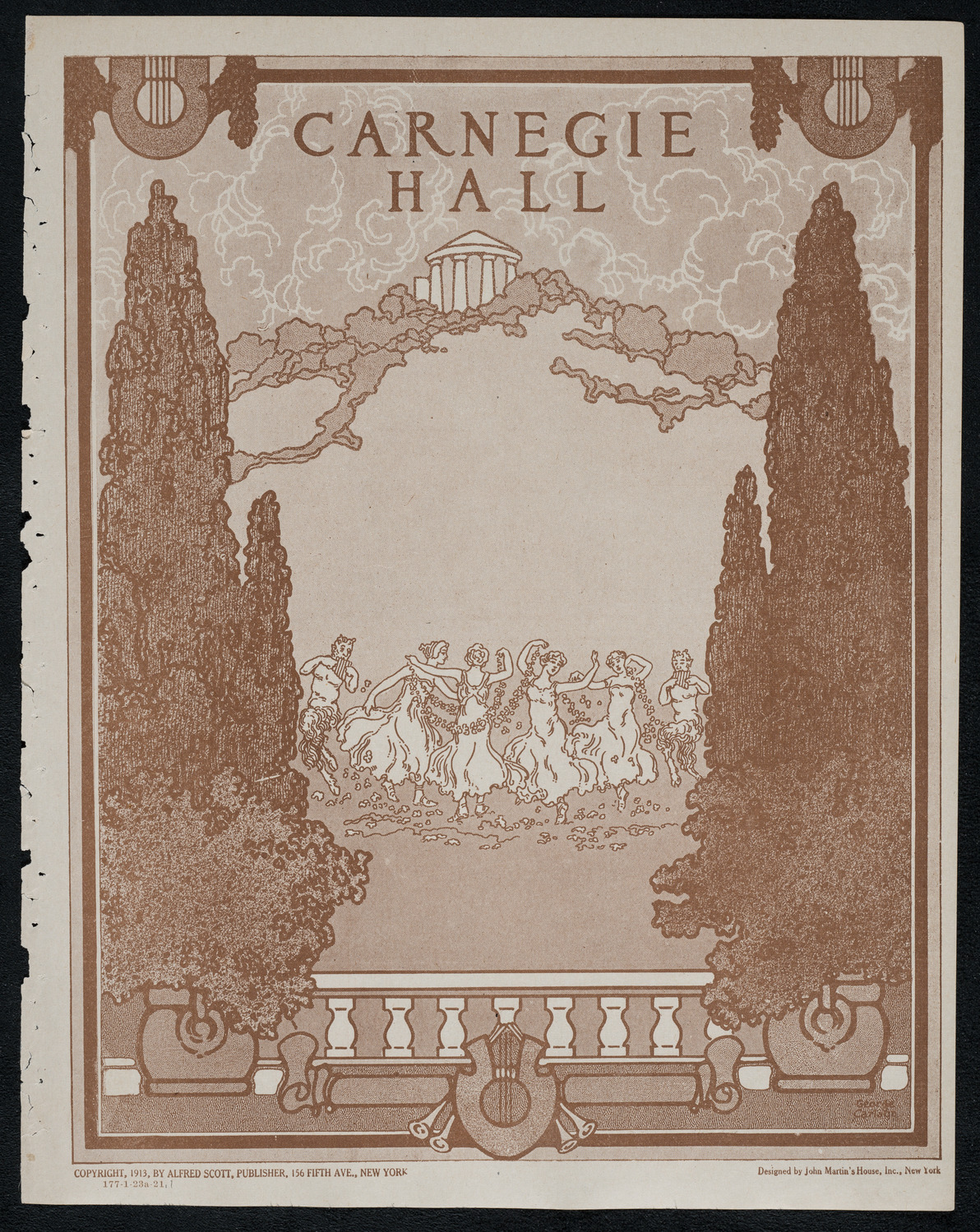 New York Philharmonic, January 23, 1921, program page 1