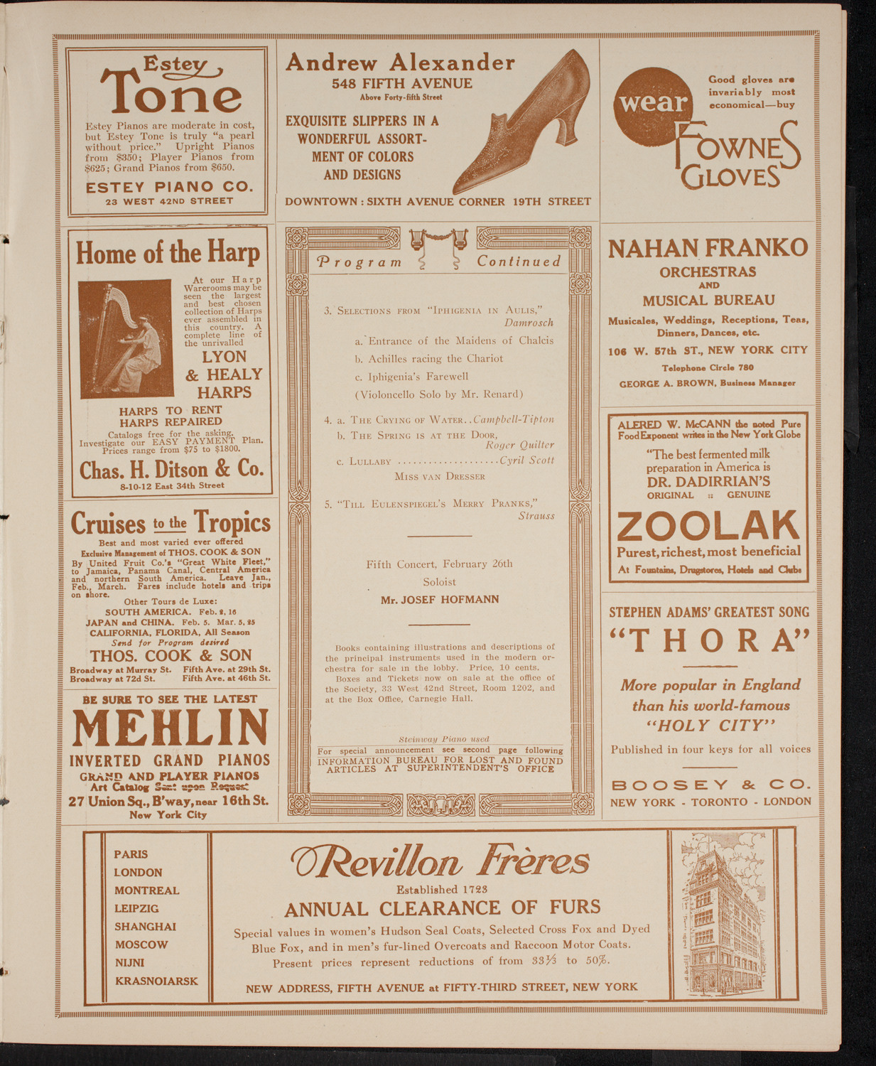 Symphony Concert for Young People, February 5, 1916, program page 7