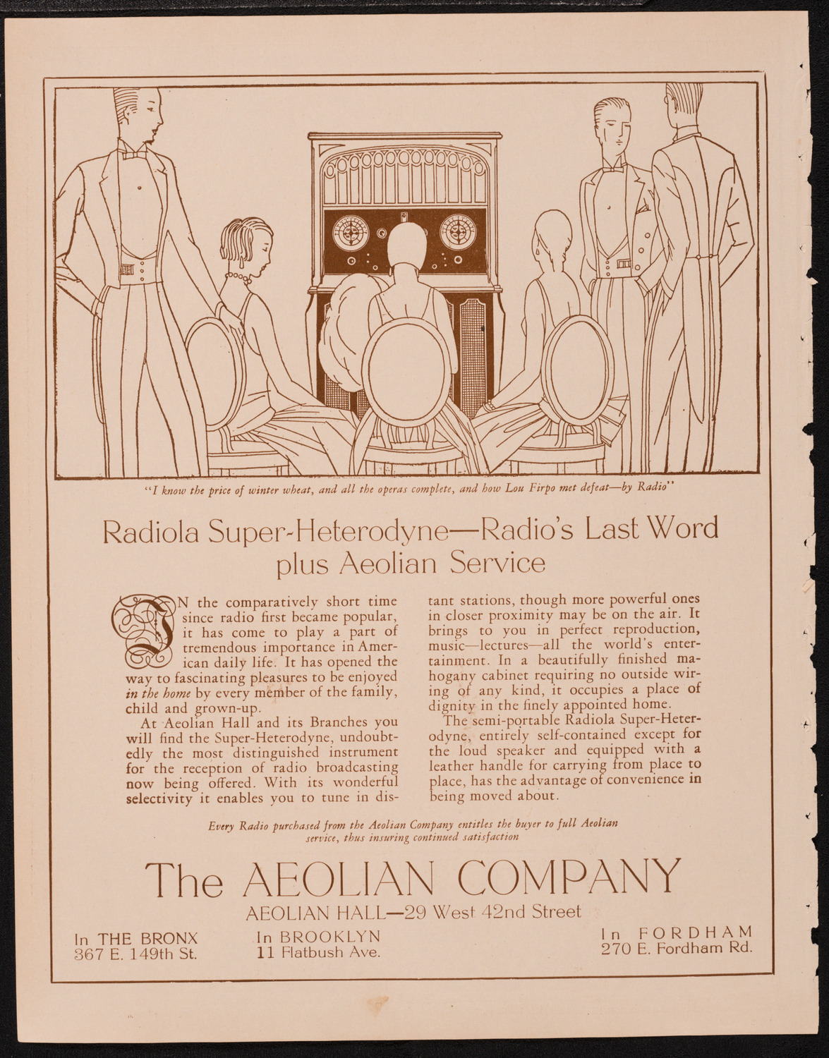New York Philharmonic, February 19, 1925, program page 2