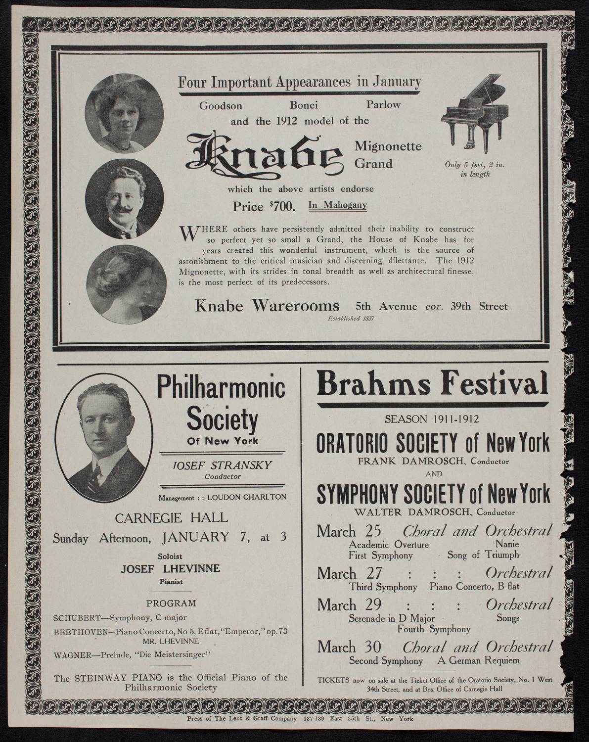 Symphony Concert for Young People, January 6, 1912, program page 12