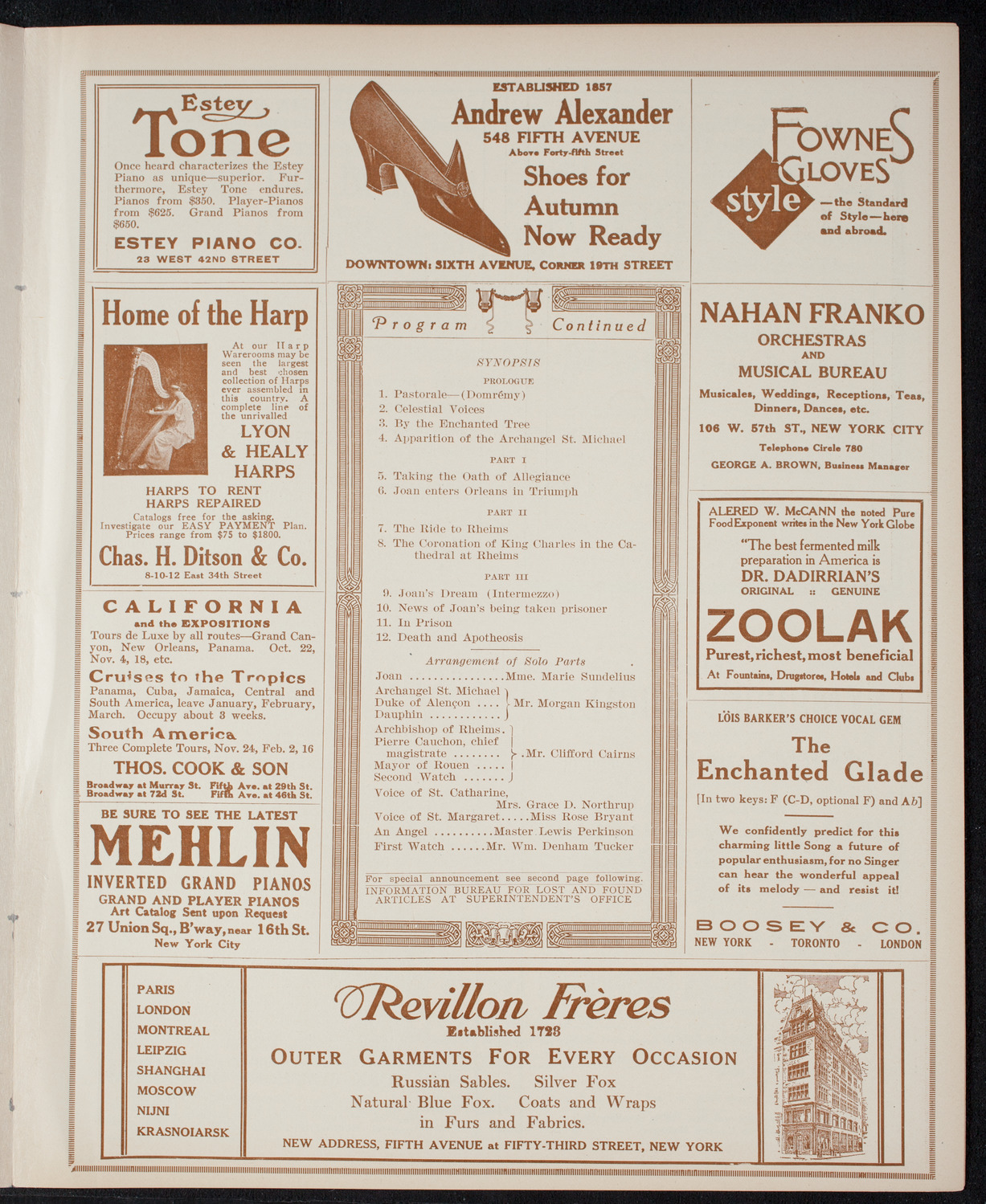 Oratorio Society of New York, December 8, 1915, program page 7