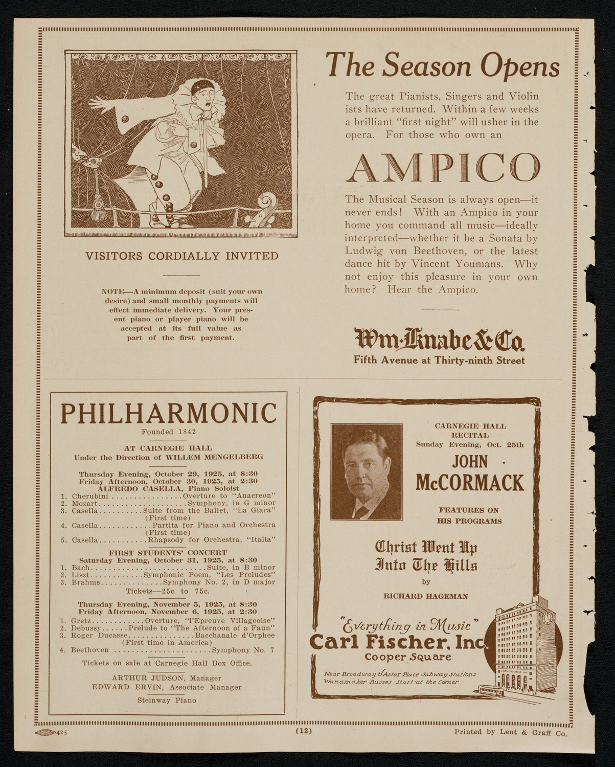 State Symphony Orchestra of New York, October 24, 1925, program page 10