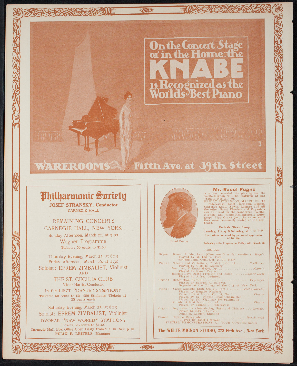 Russian Symphony Society of New York, March 20, 1915, program page 12