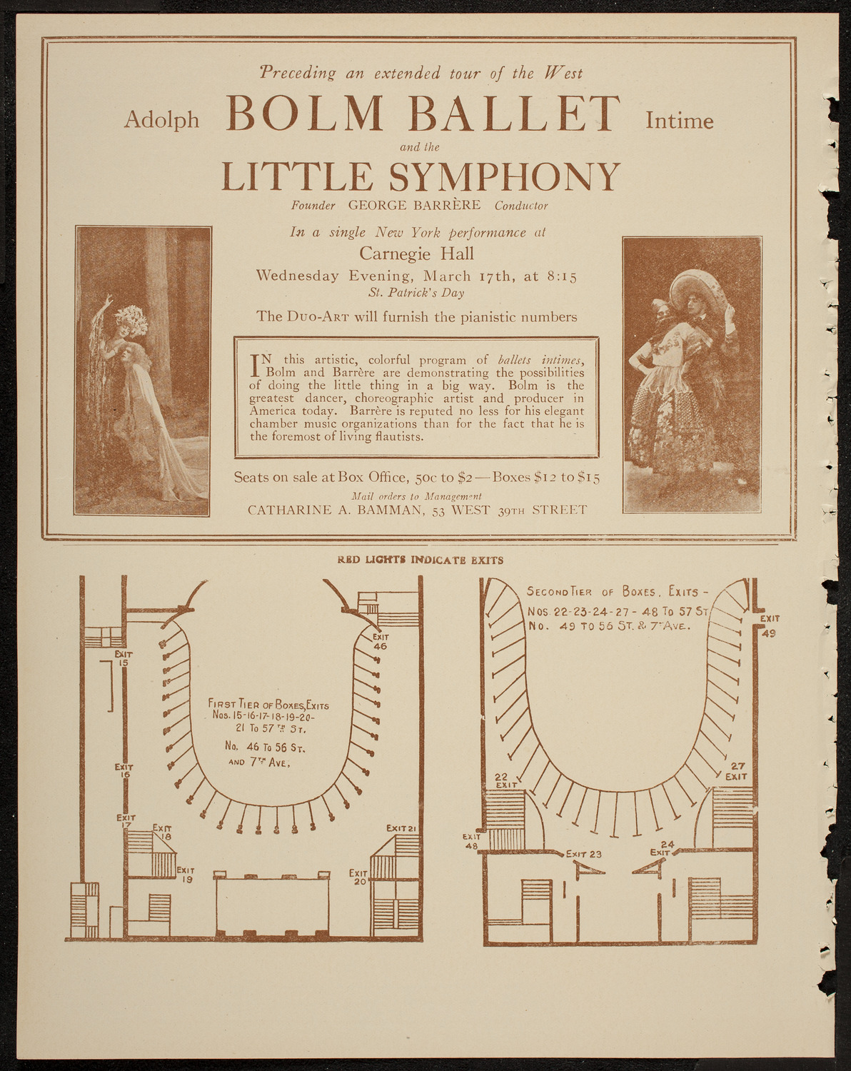New York Philharmonic, March 11, 1920, program page 10