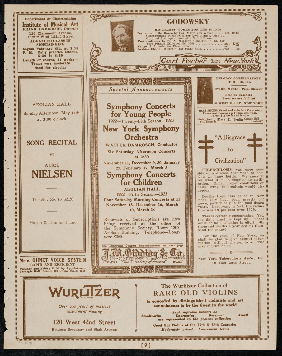 Pupils of Louise Baylis, May 6, 1922, program page 9