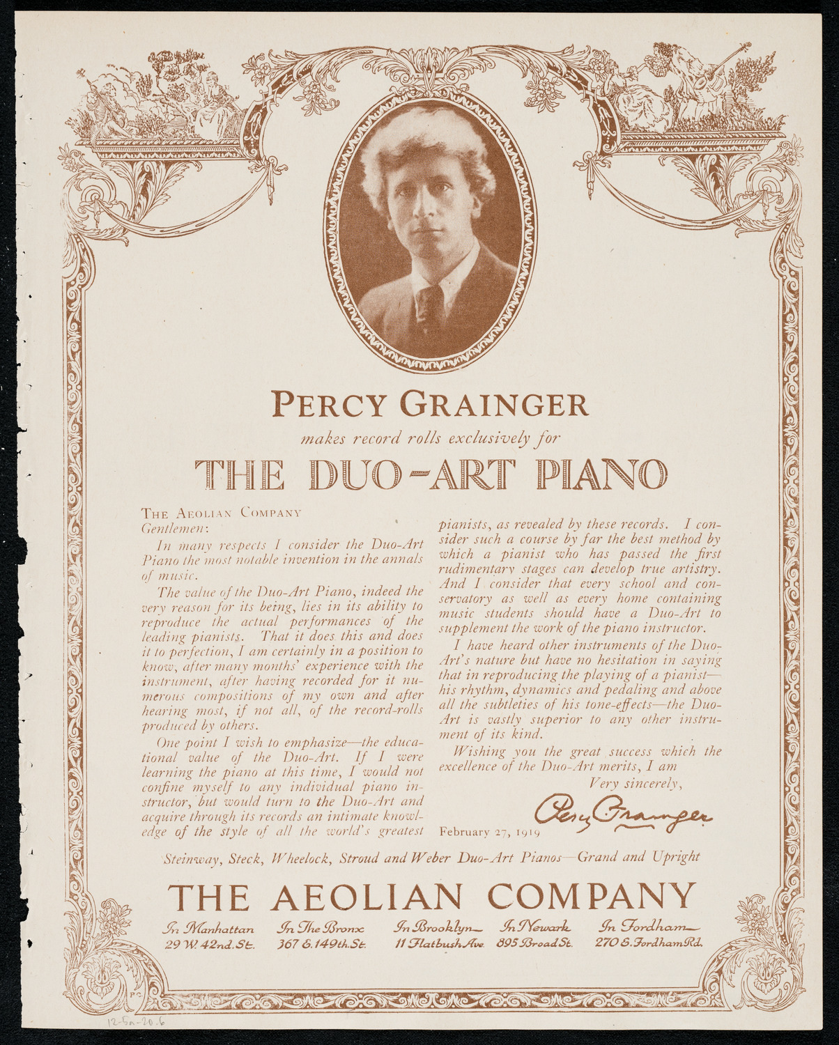 Fritz Kreisler, Violin, December 5, 1920, program page 11
