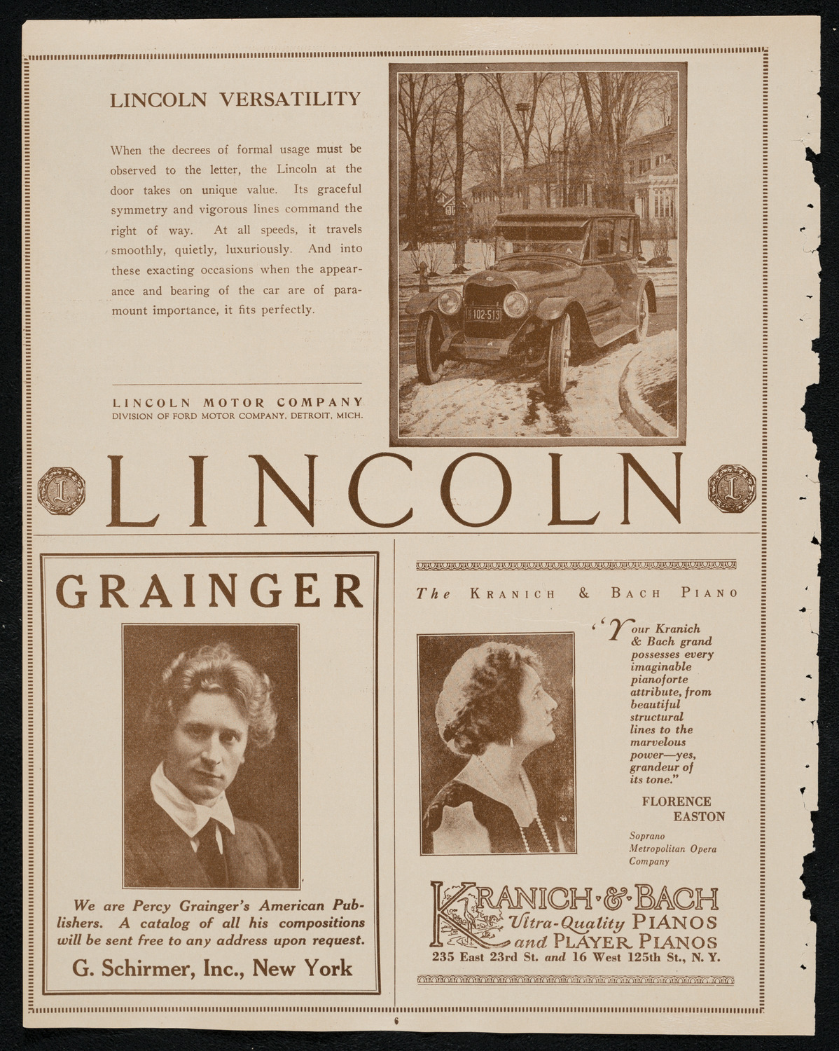 New York Symphony Orchestra: Beethoven Cycle, January 25, 1924, program page 6