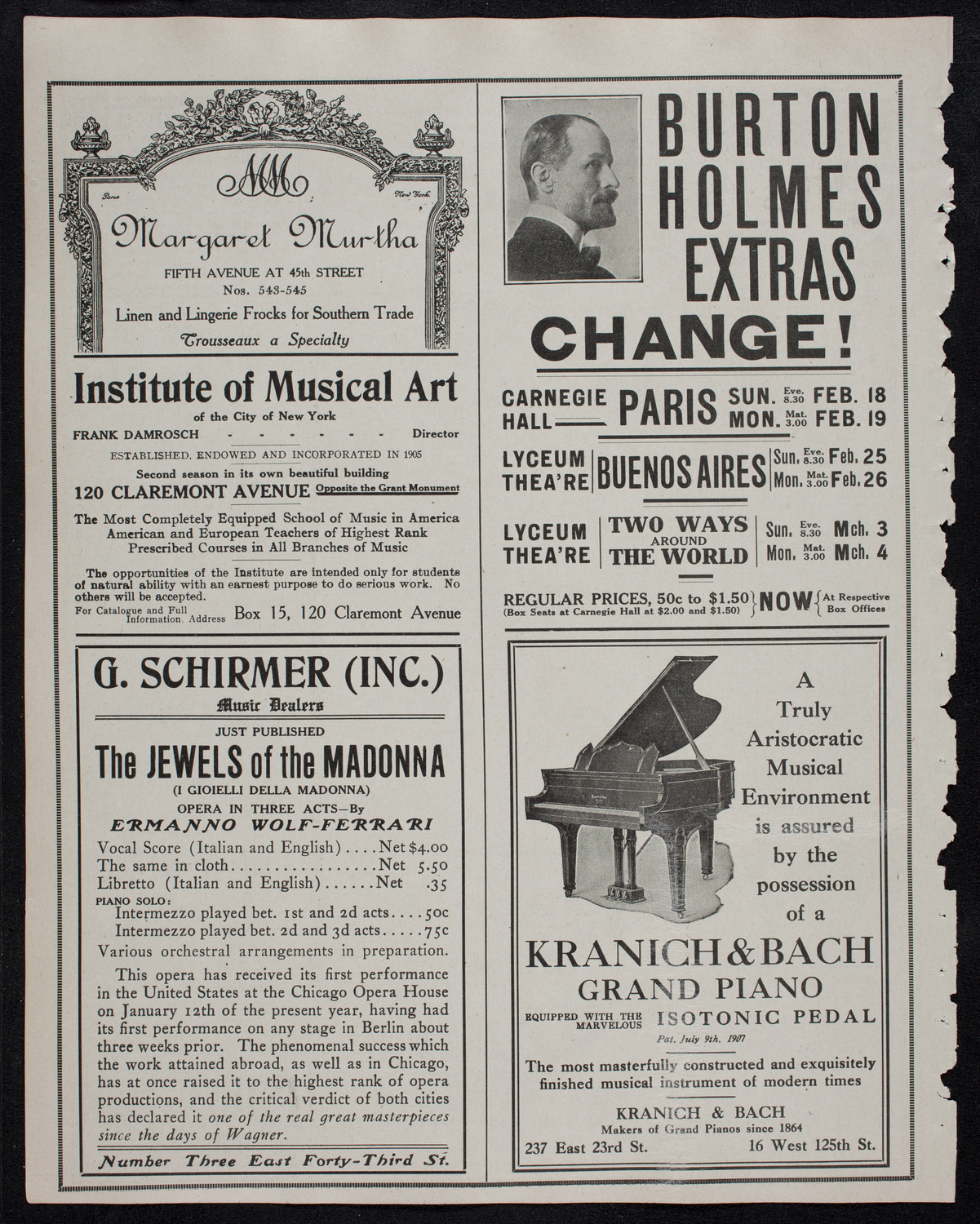 Russian Symphony Society of New York, February 10, 1912, program page 6