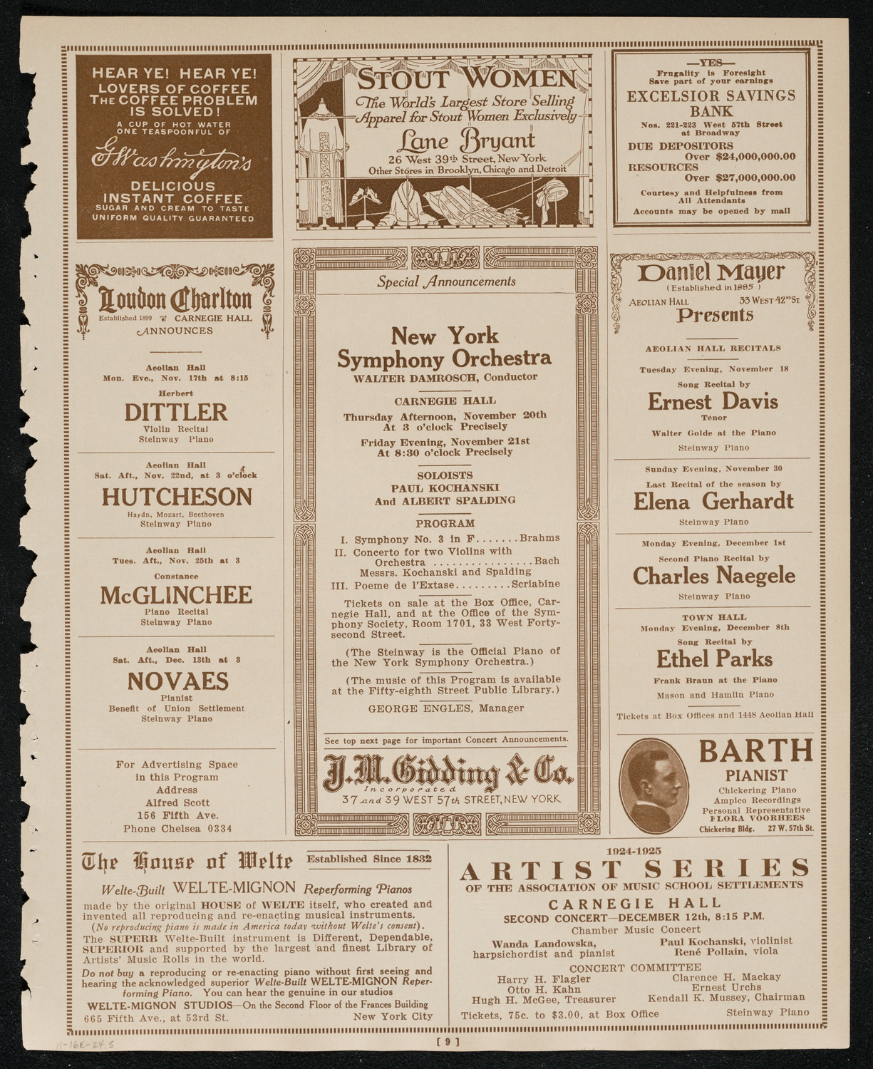 Newman Traveltalks: India, November 16, 1924, program page 9