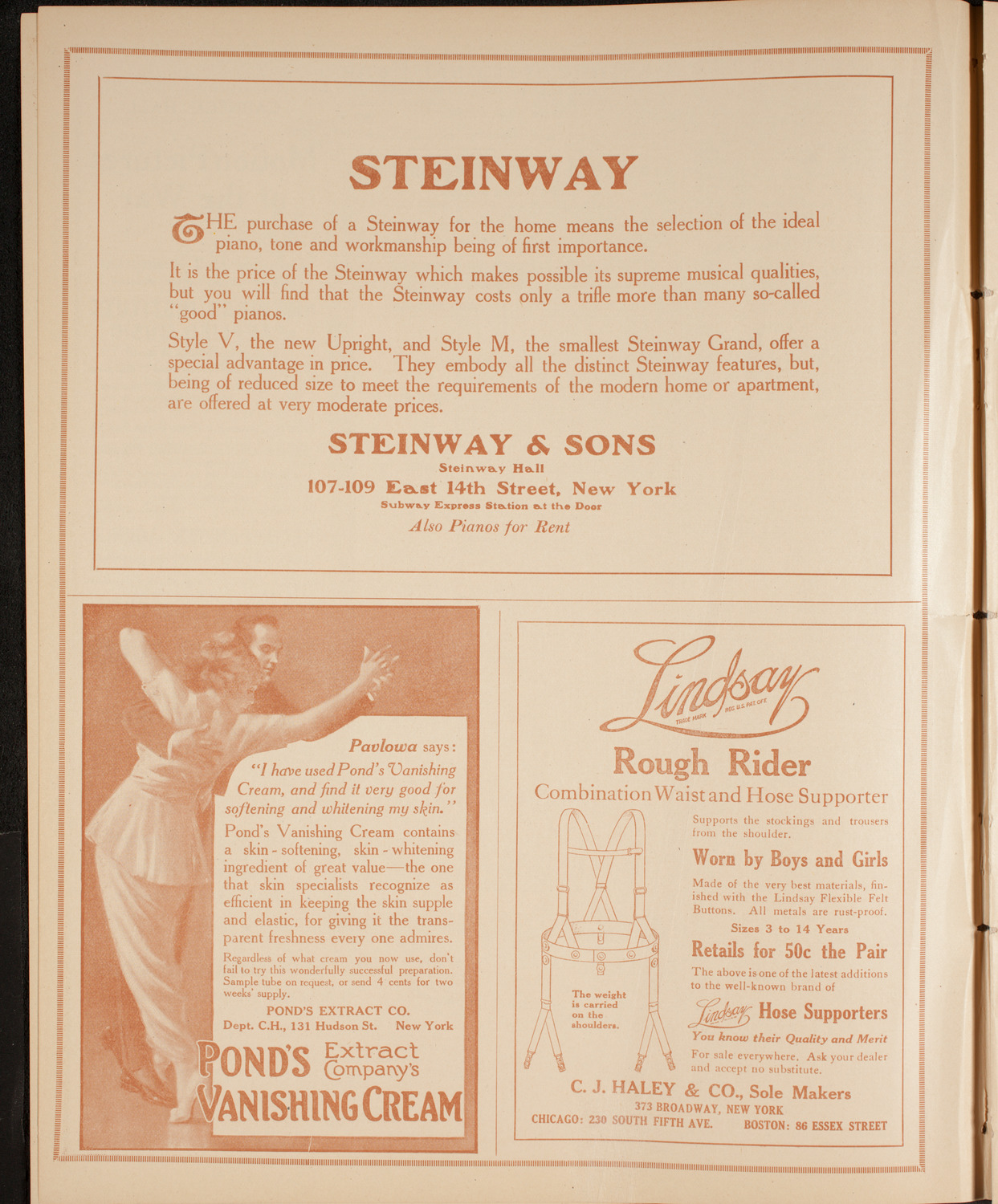 New York Philharmonic, January 10, 1915, program page 4