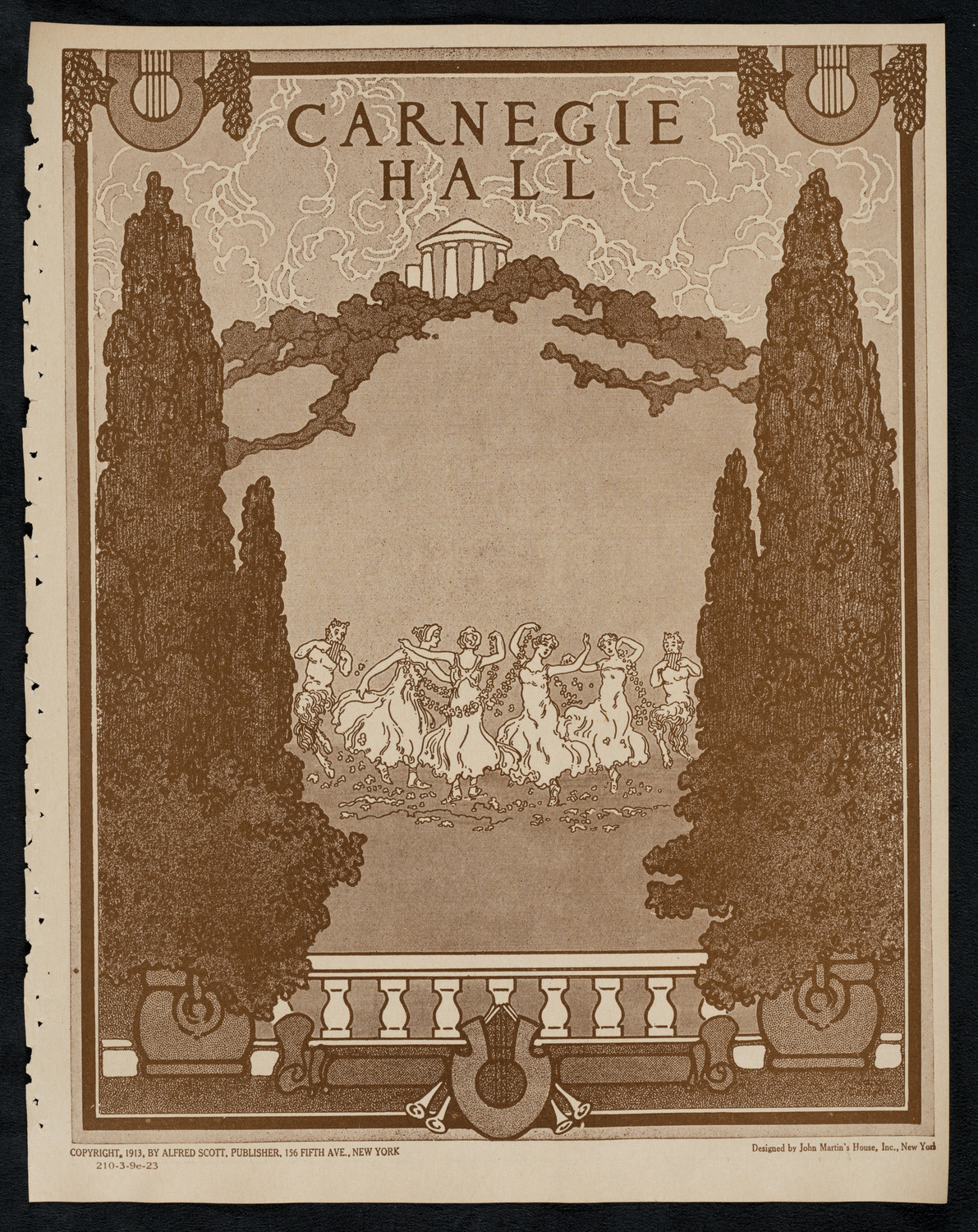 New York Symphony Orchestra, March 9, 1923, program page 1