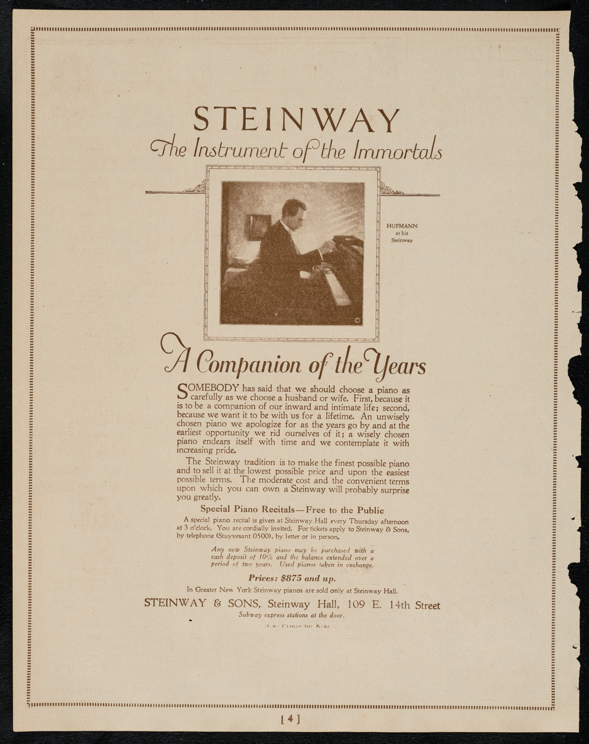 Burton Holmes Travelogue: Going Abroad at Home, January 29, 1922, program page 4