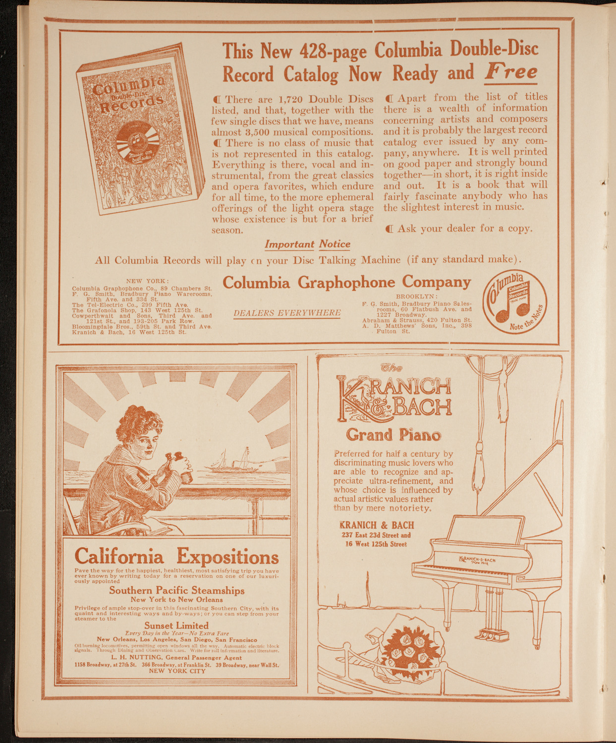 New York Philharmonic, February 26, 1915, program page 6