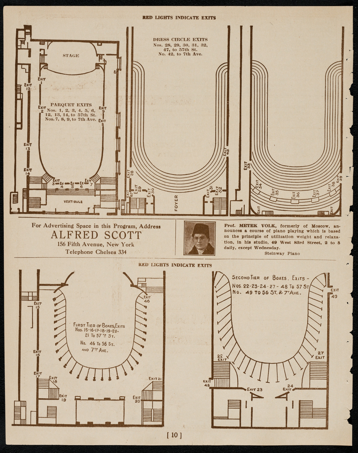 Magdeleine du Carp with the New York Philharmonic, January 25, 1922, program page 10