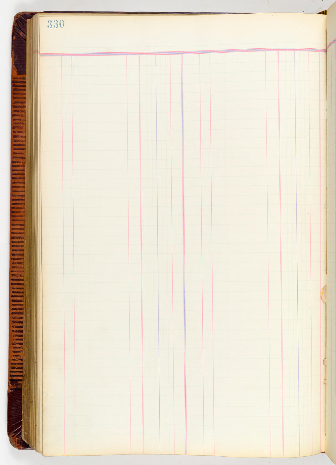 Music Hall Accounting Ledger, volume 3, page 330