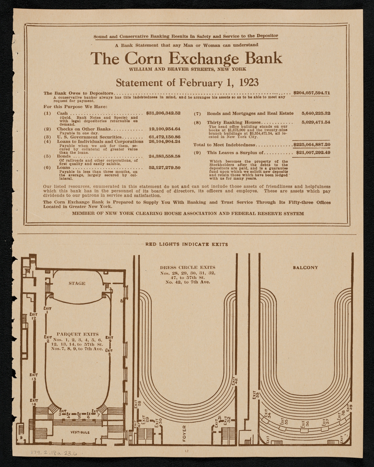 New York Philharmonic, February 18, 1923, program page 11
