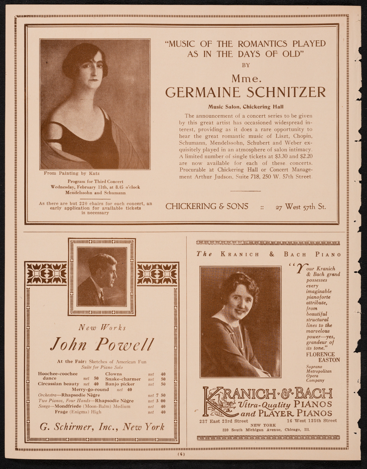 State Symphony Orchestra of New York, February 11, 1925, program page 6