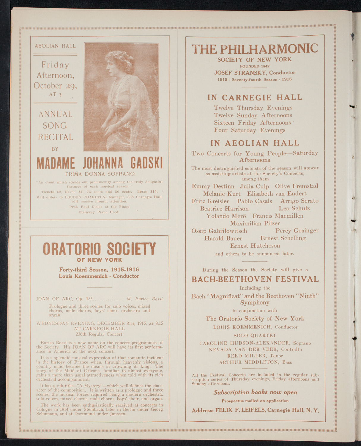 Fashion Show: "Yesterday or To-Morrow", October 8, 1915, program page 10