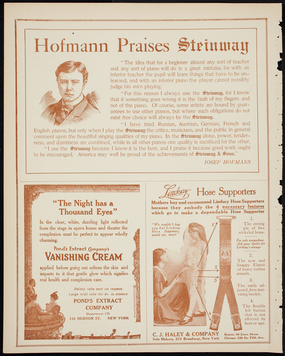 Recital of Jewish Folk Songs, April 4, 1914, program page 4