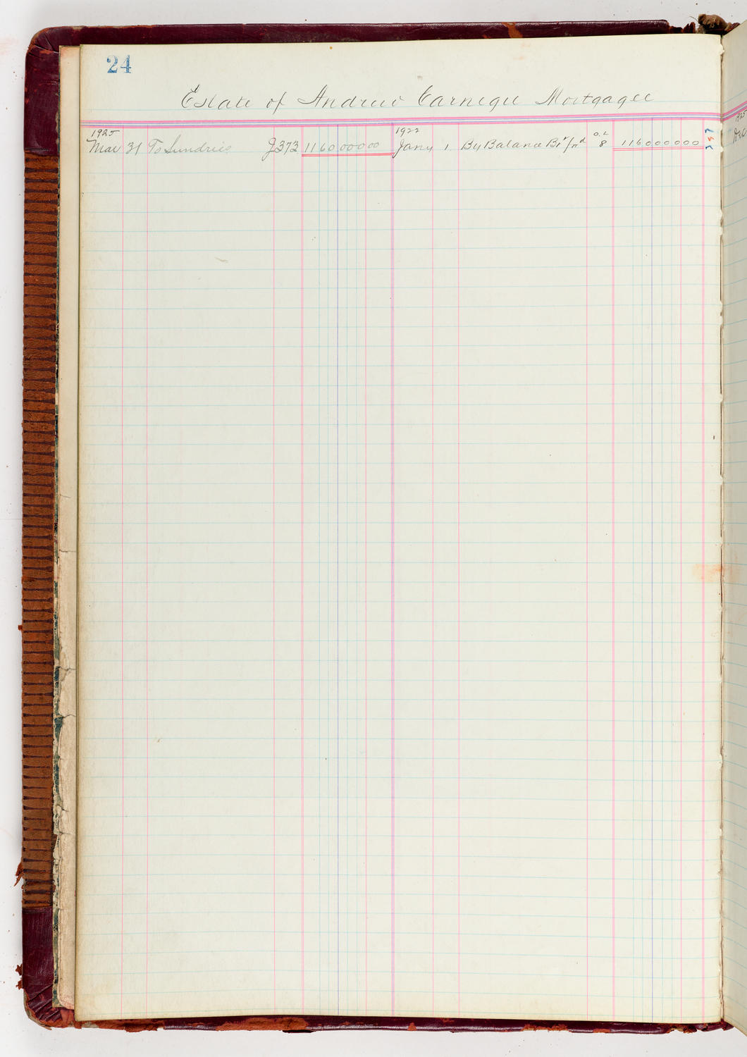 Music Hall Accounting Ledger Journal, volume 6, page 24