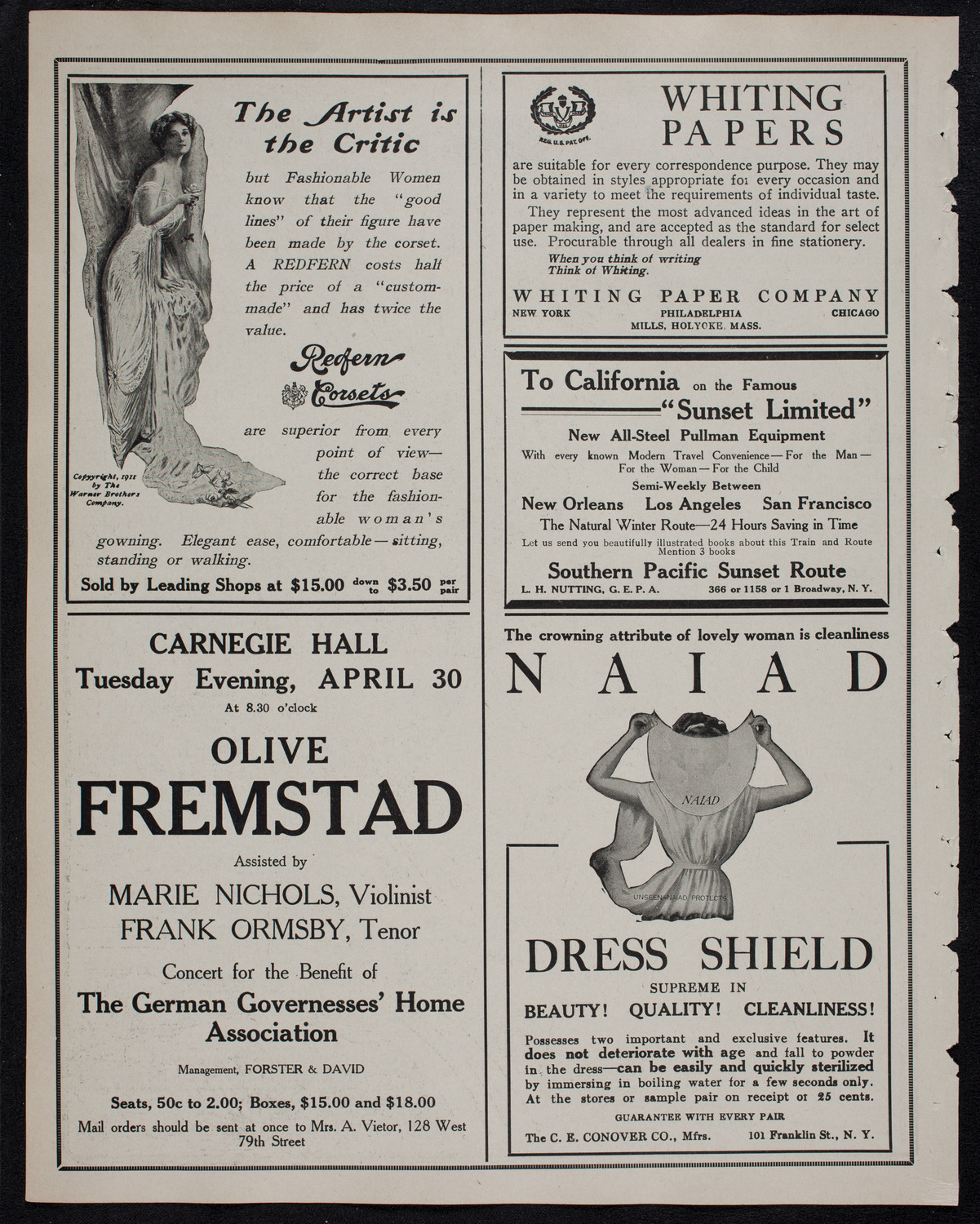 Gaelic Society: Feis Ceoil Agus Seanachas, April 7, 1912, program page 2