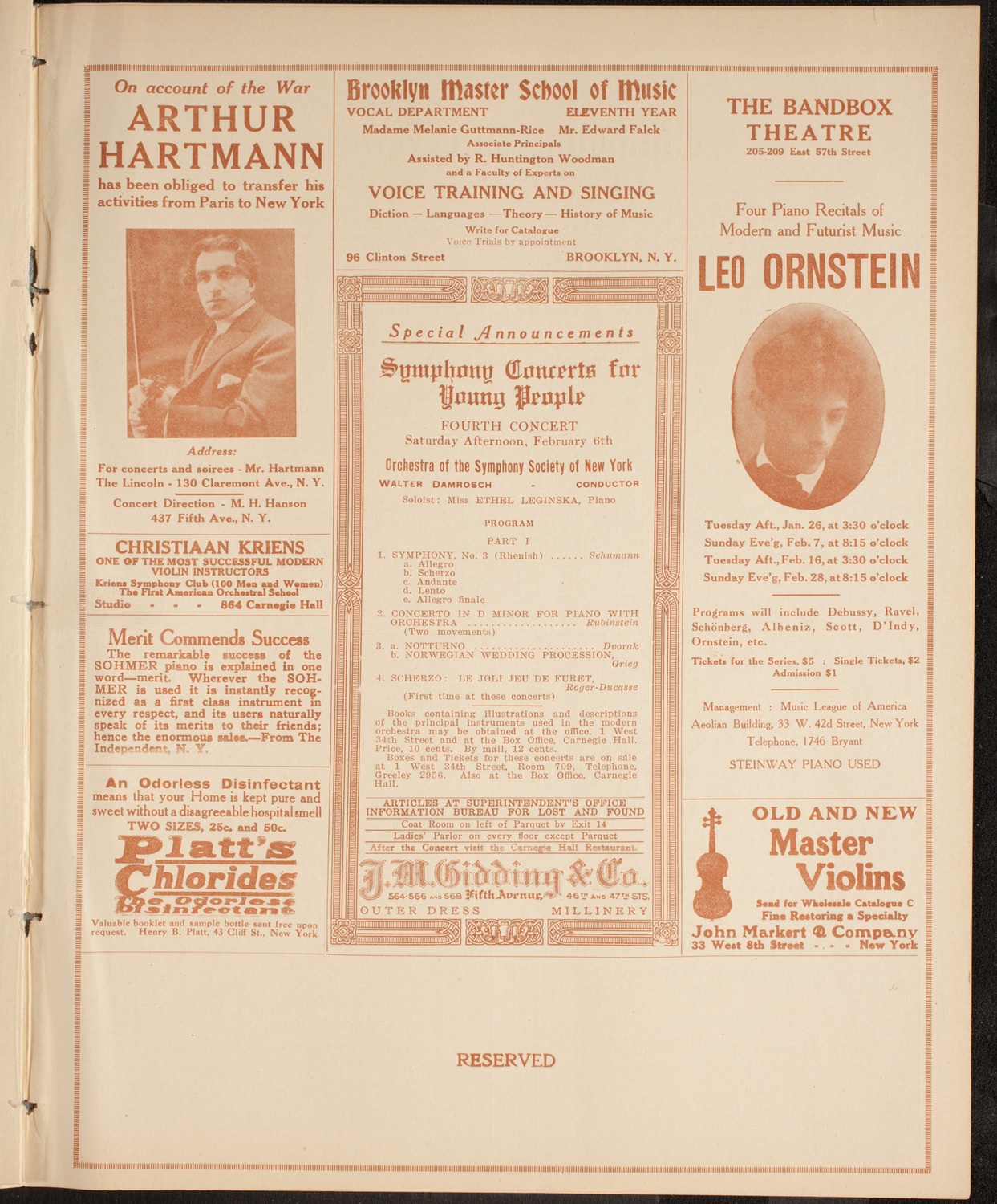 Lecture by Irvin S. Cobb, January 23, 1915, program page 9