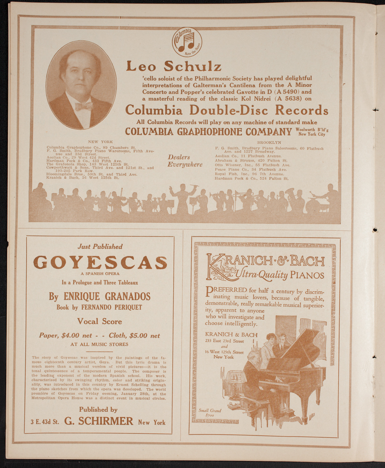 People's Symphony Concert, February 3, 1916, program page 6