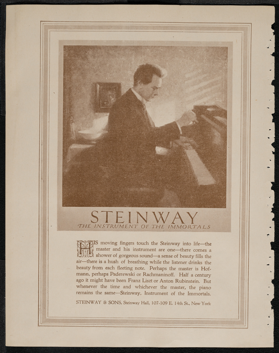 Boston Symphony Orchestra, March 17, 1921, program page 4