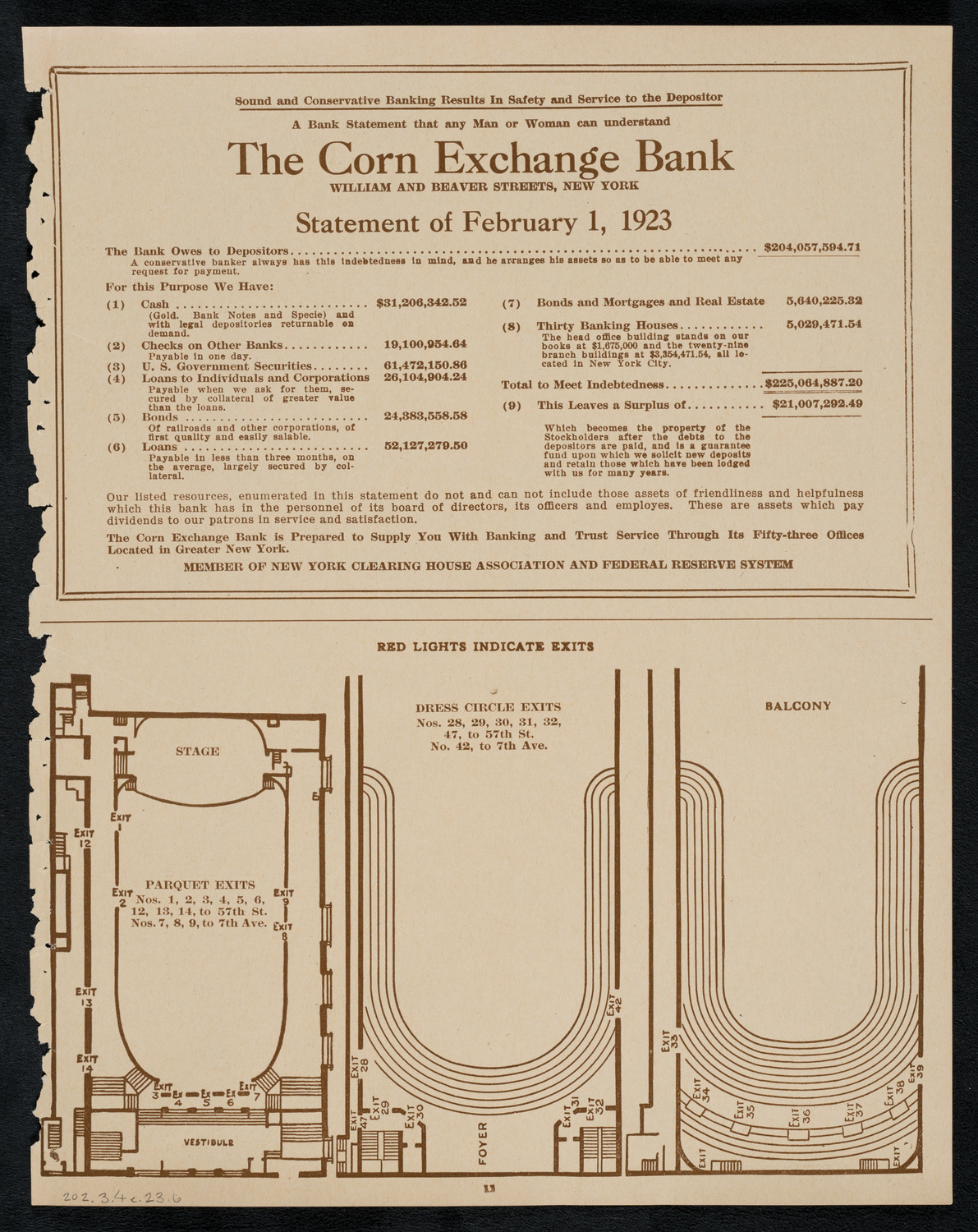 Jewish Ministers Cantors Association of America, March 4, 1923, program page 11