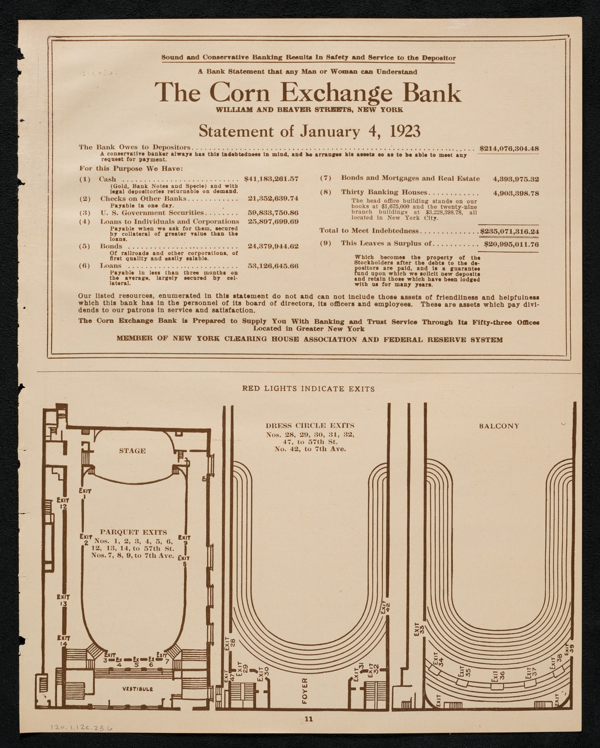 New York Symphony Orchestra, January 12, 1923, program page 11