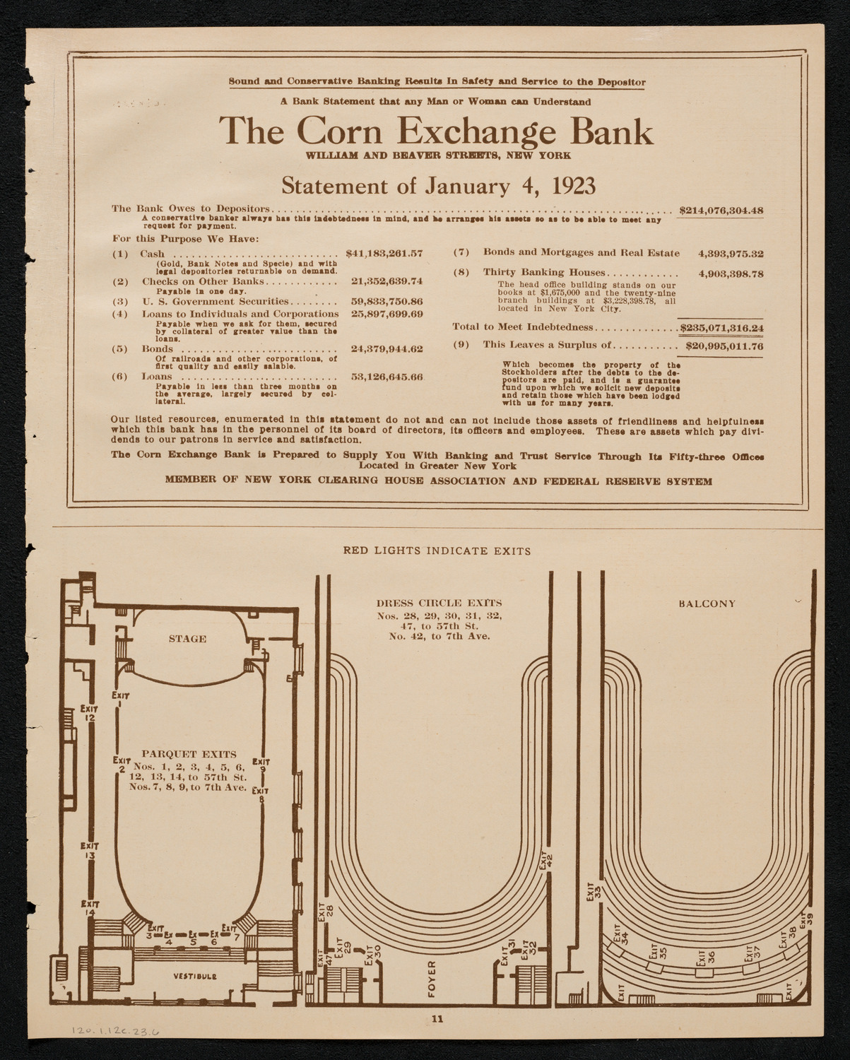 New York Symphony Orchestra, January 12, 1923, program page 11