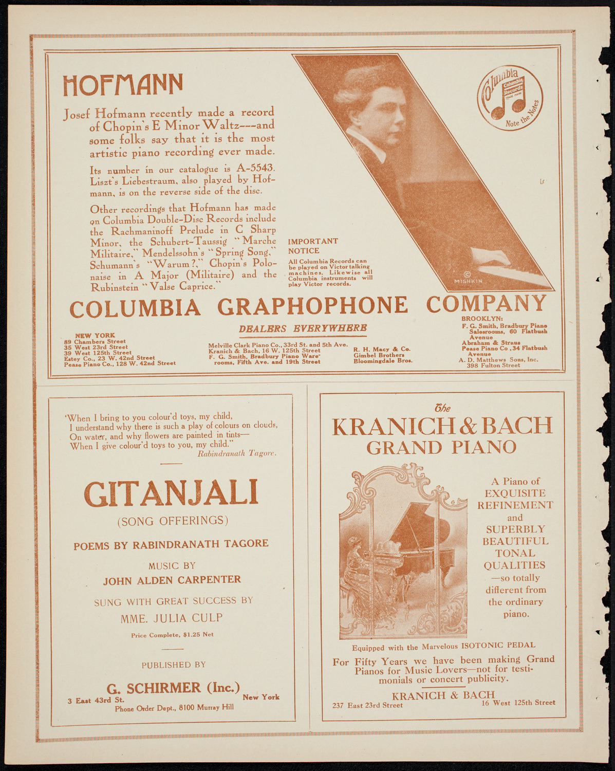 Boston Symphony Orchestra, March 21, 1914, program page 6