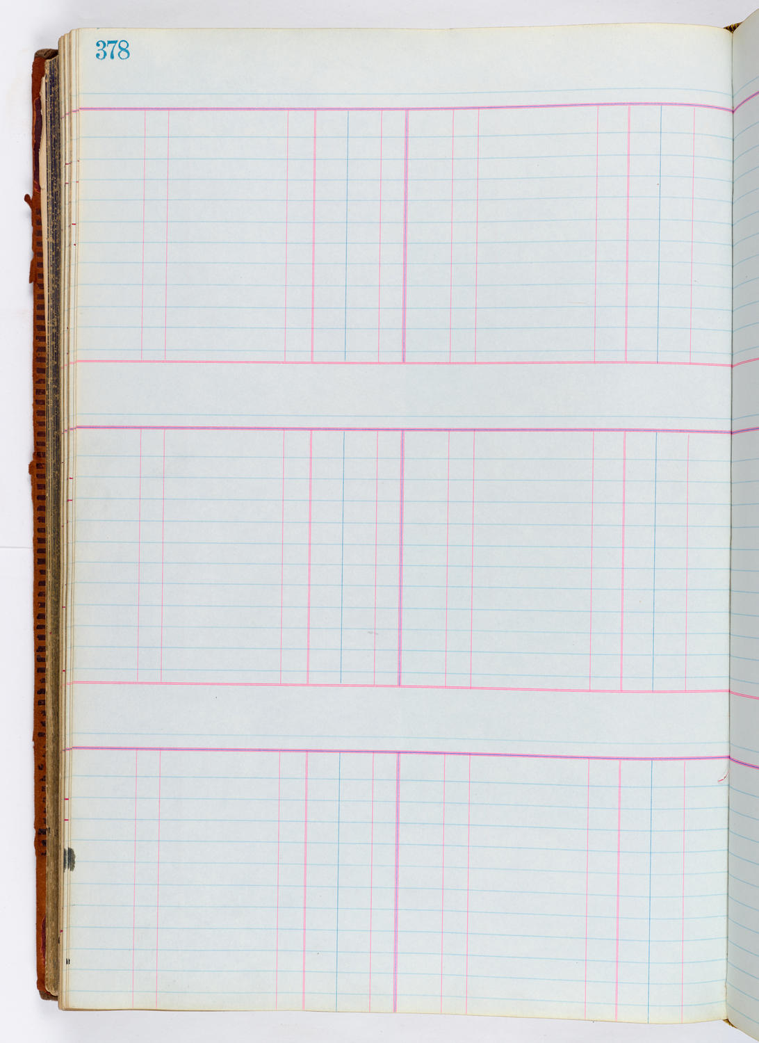 Music Hall Accounting Ledger, volume 1, page 378