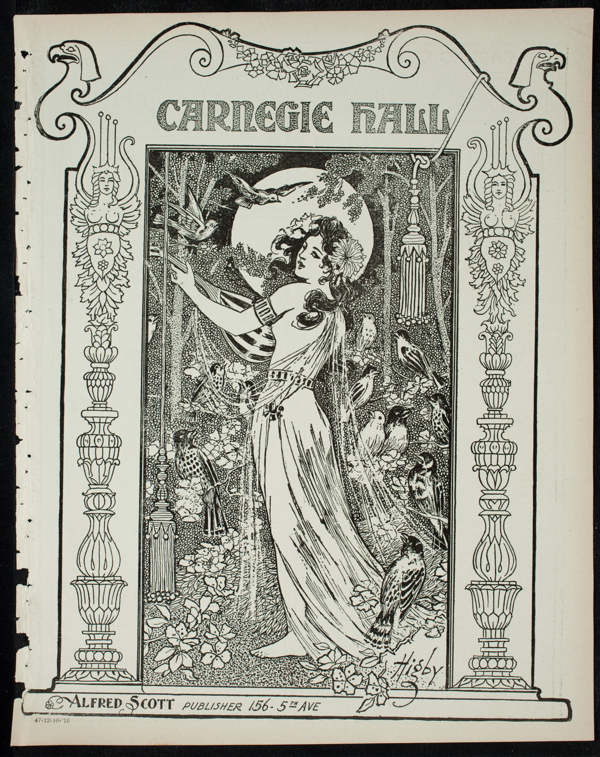 Boston Symphony Orchestra, December 10, 1910, program page 1