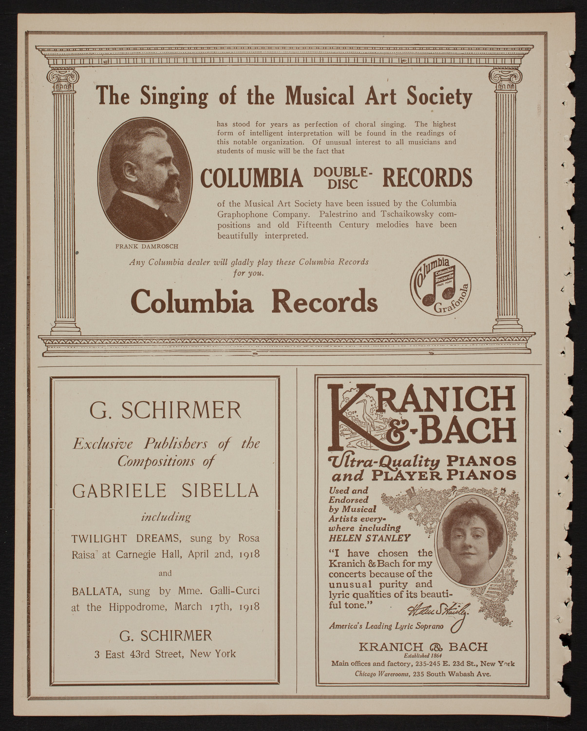 New Choral Society of New York, April 4, 1918, program page 6
