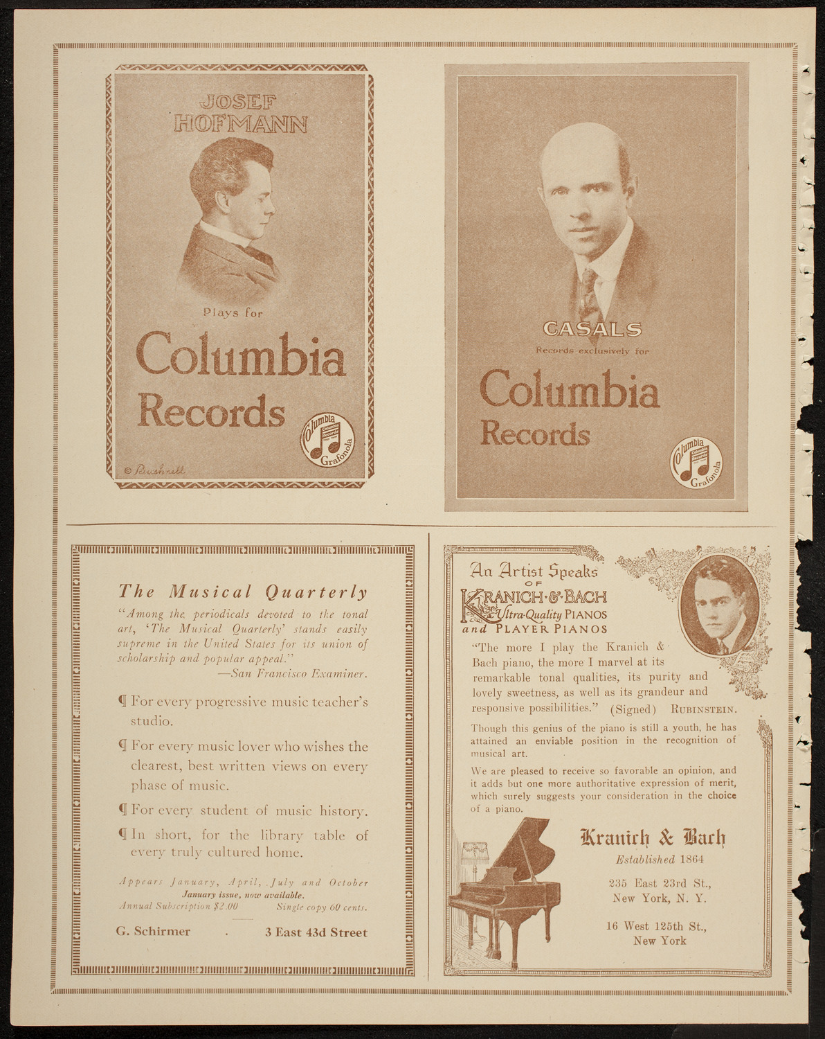 Josef Lhévinne, Piano, February 18, 1920, program page 6