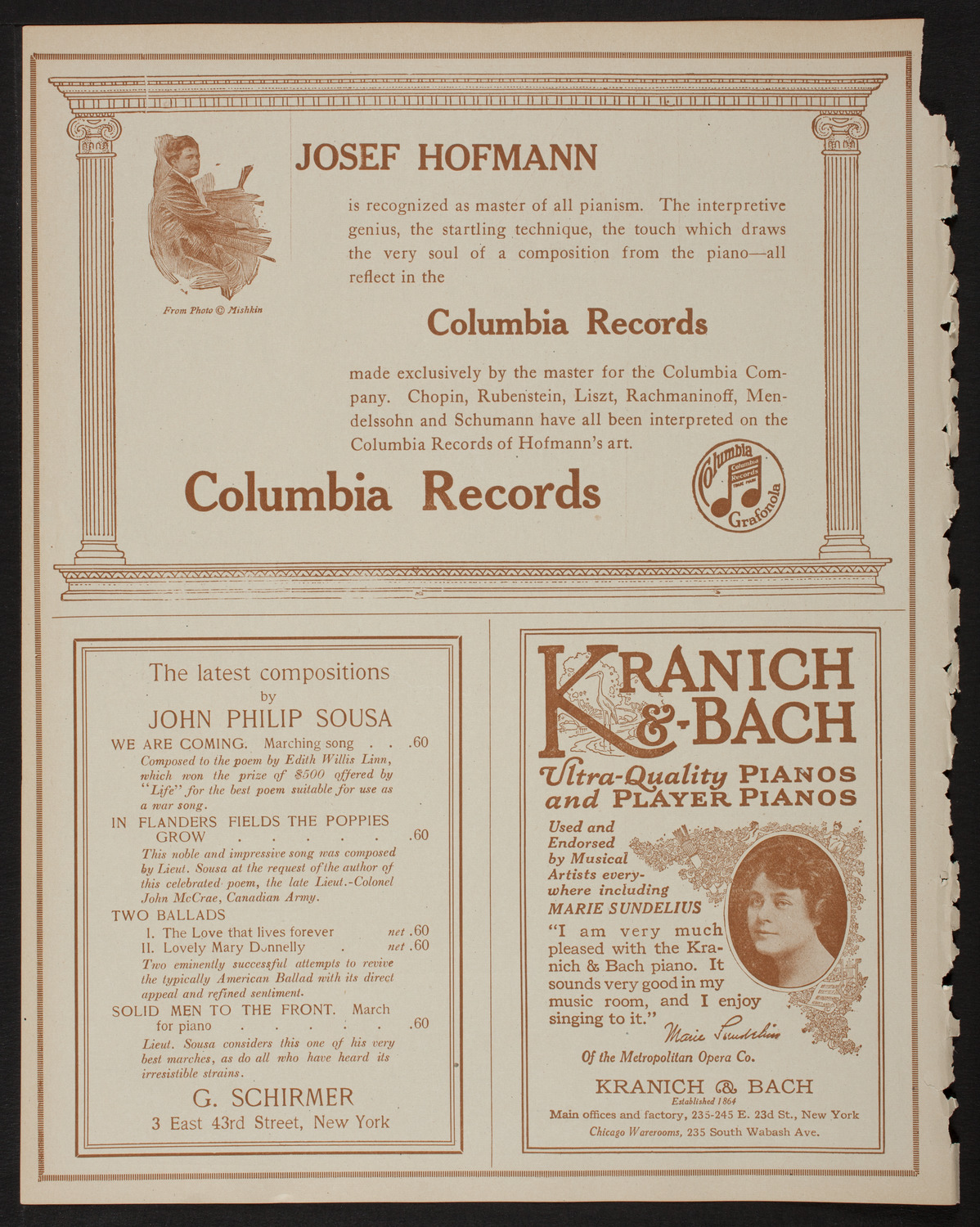 Ethel Leginska, Piano, March 11, 1918, program page 6