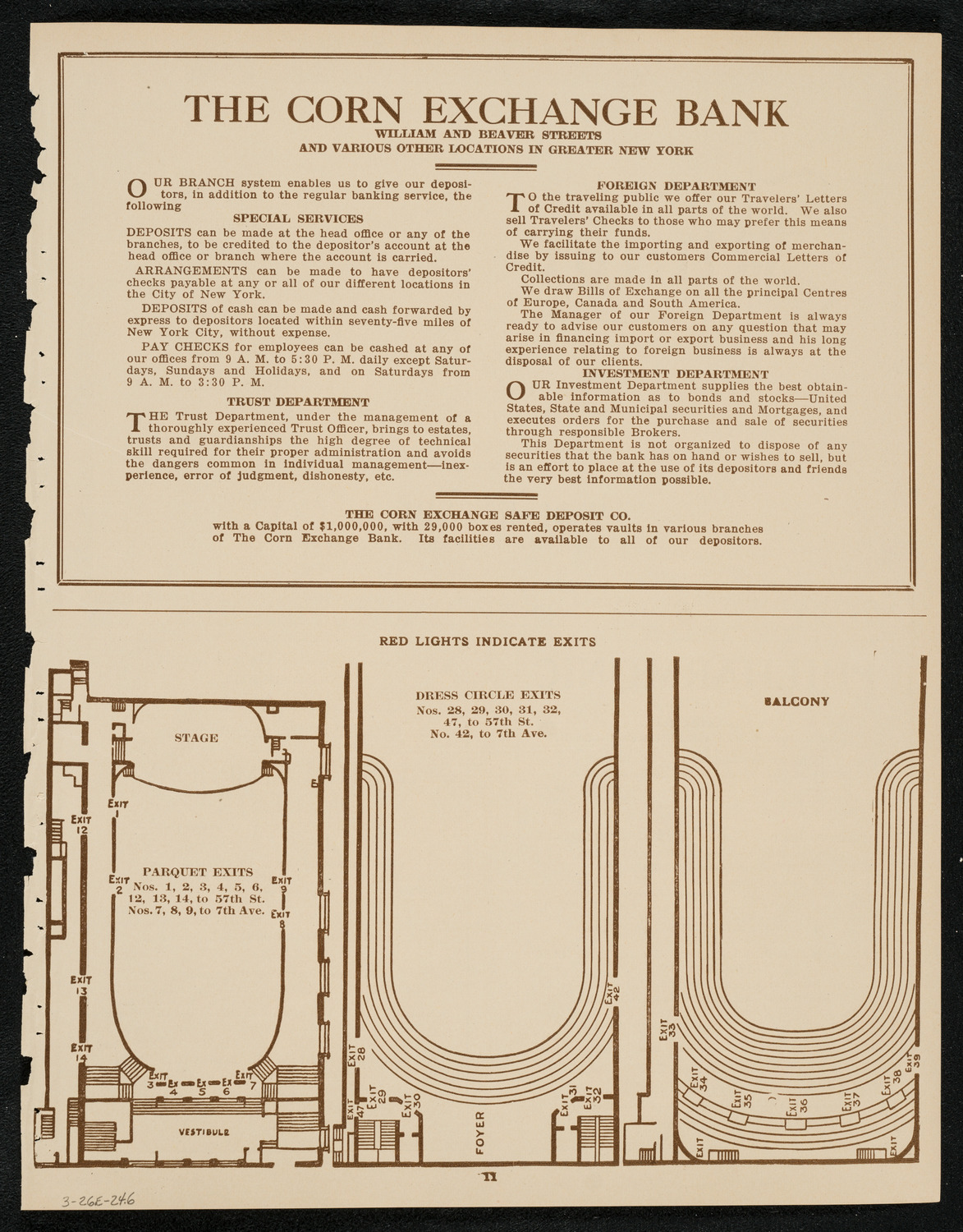 Schola Cantorum of New York, March 26, 1924, program page 11