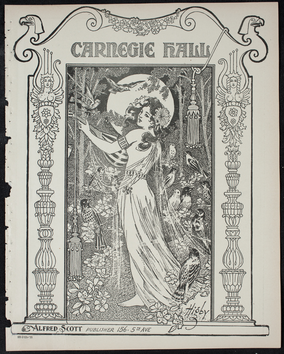 Burton Holmes Travelogue: Two Ways Around the World, February 12, 1911, program page 1