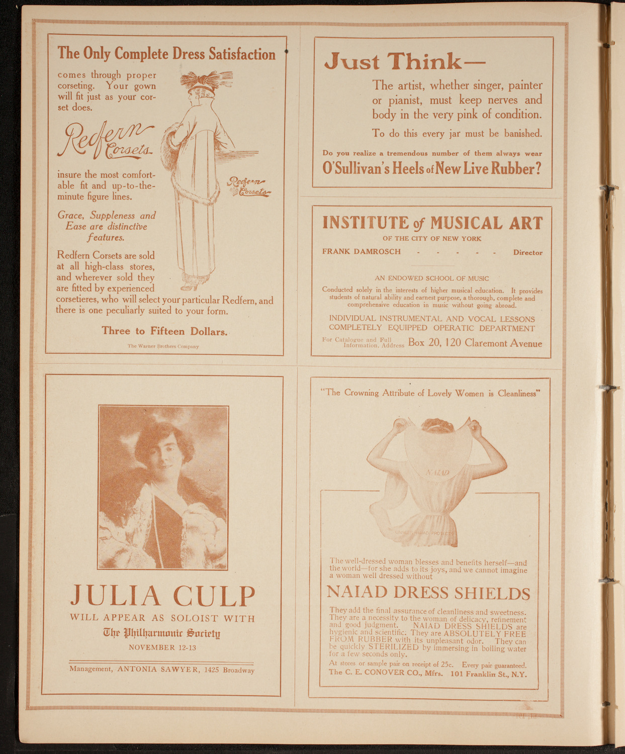 Armgaard Karl Graves: The Spy System Relative to War and Peace, November 4, 1914, program page 2