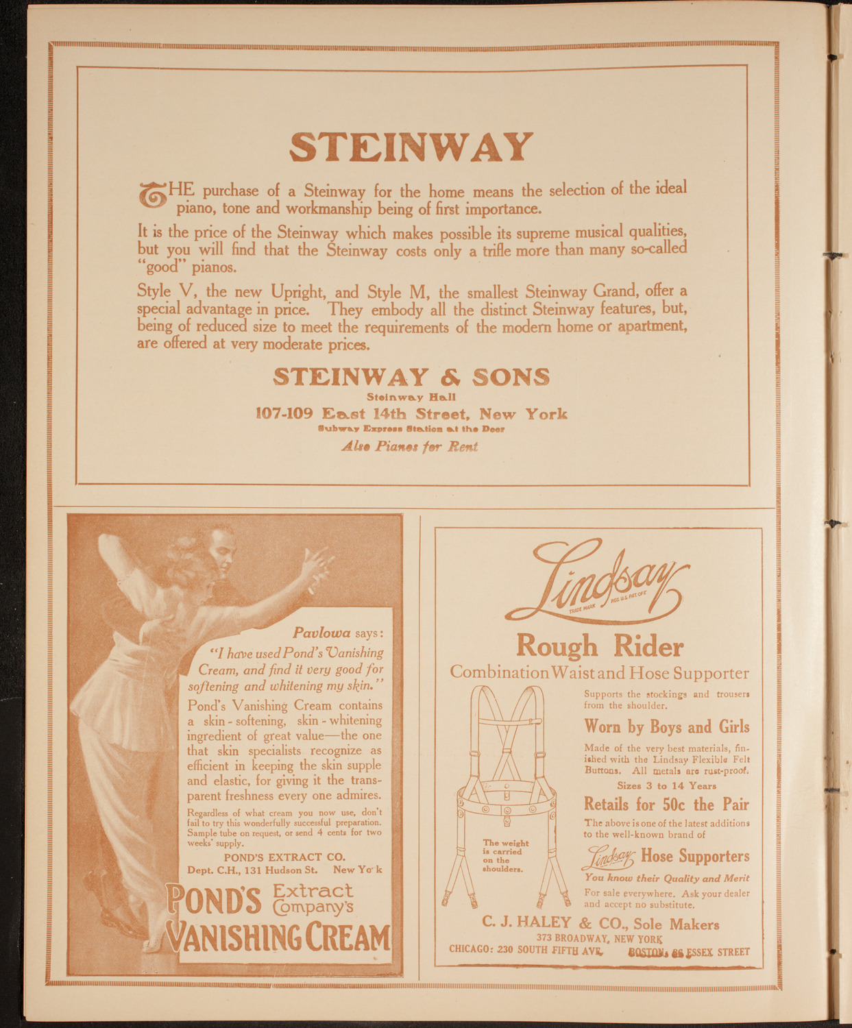 New York Symphony Orchestra, February 10, 1915, program page 4