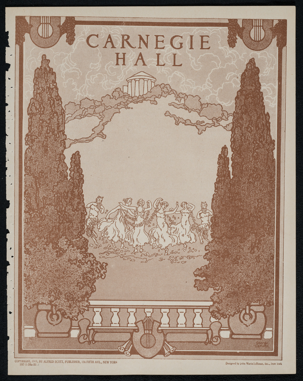 New York Philharmonic, January 28, 1921, program page 1