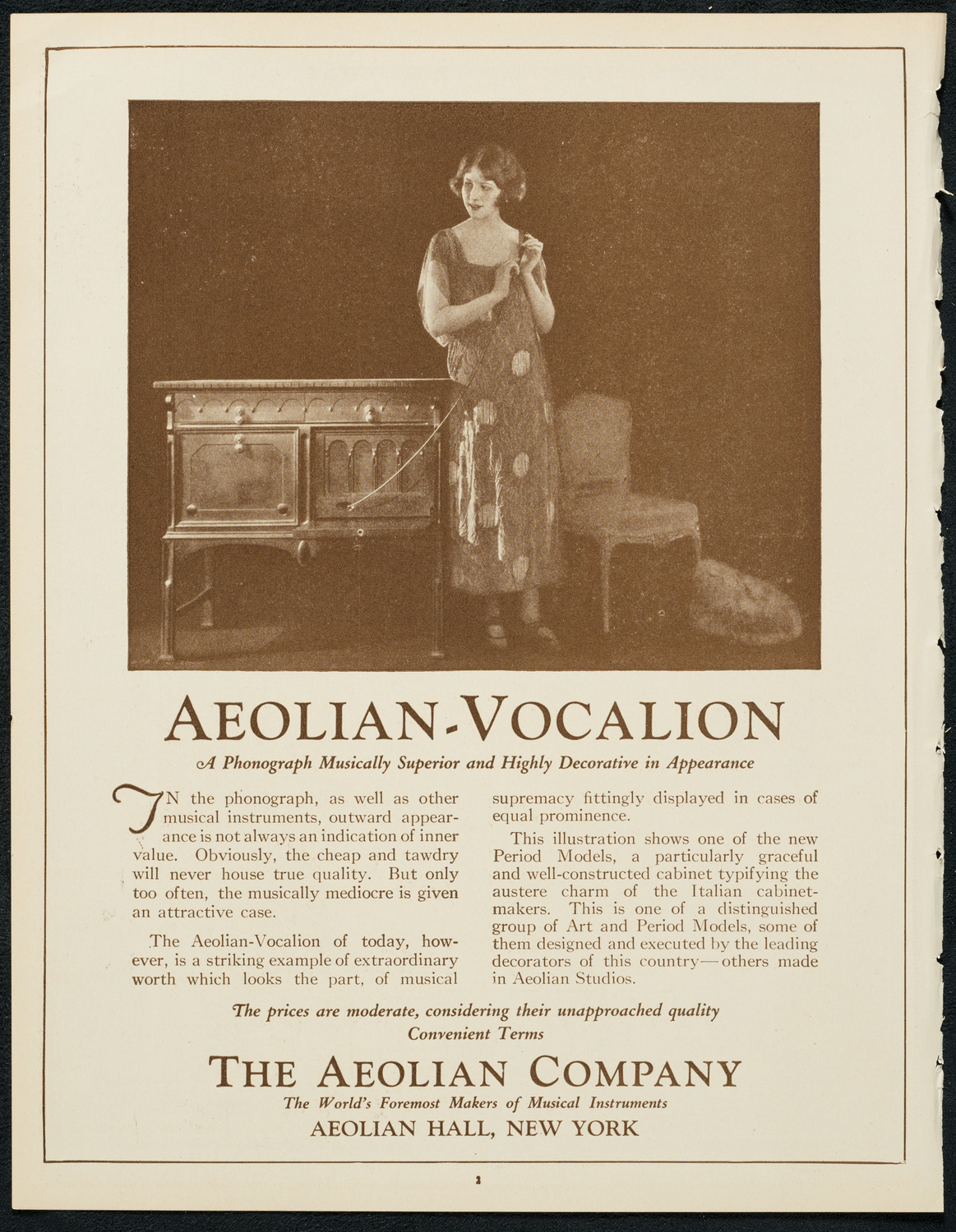 Philadelphia Orchestra, December 18, 1923, program page 2