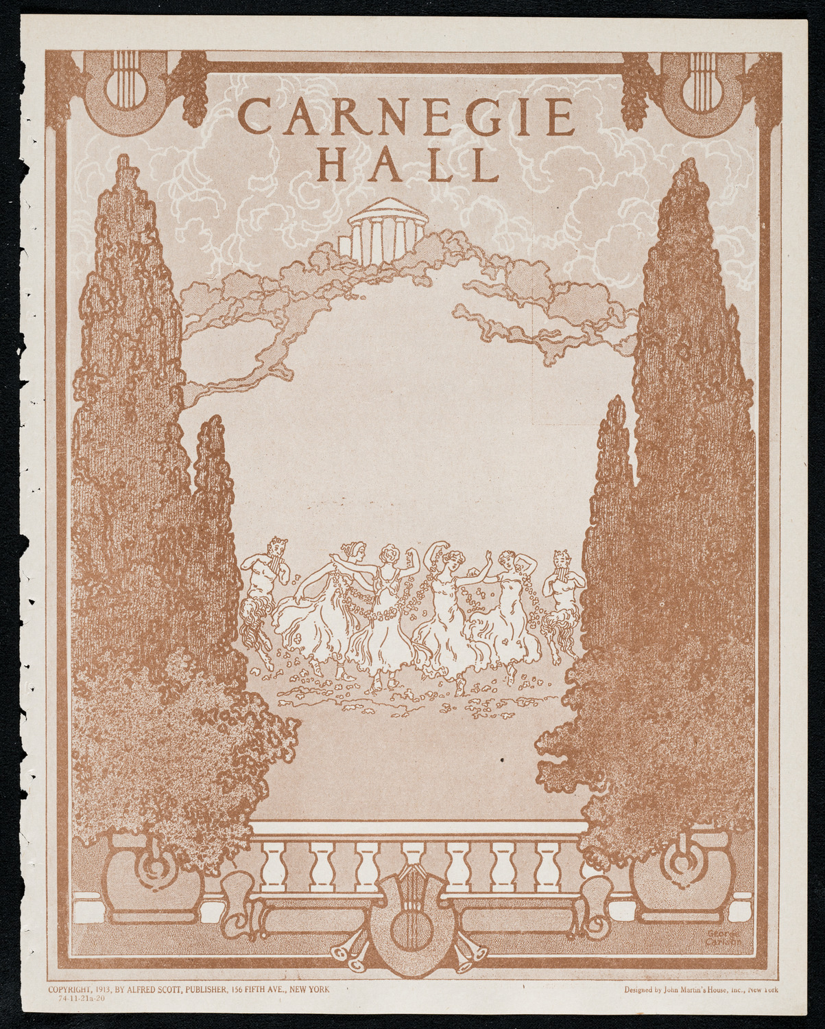 New York Philharmonic, November 21, 1920, program page 1